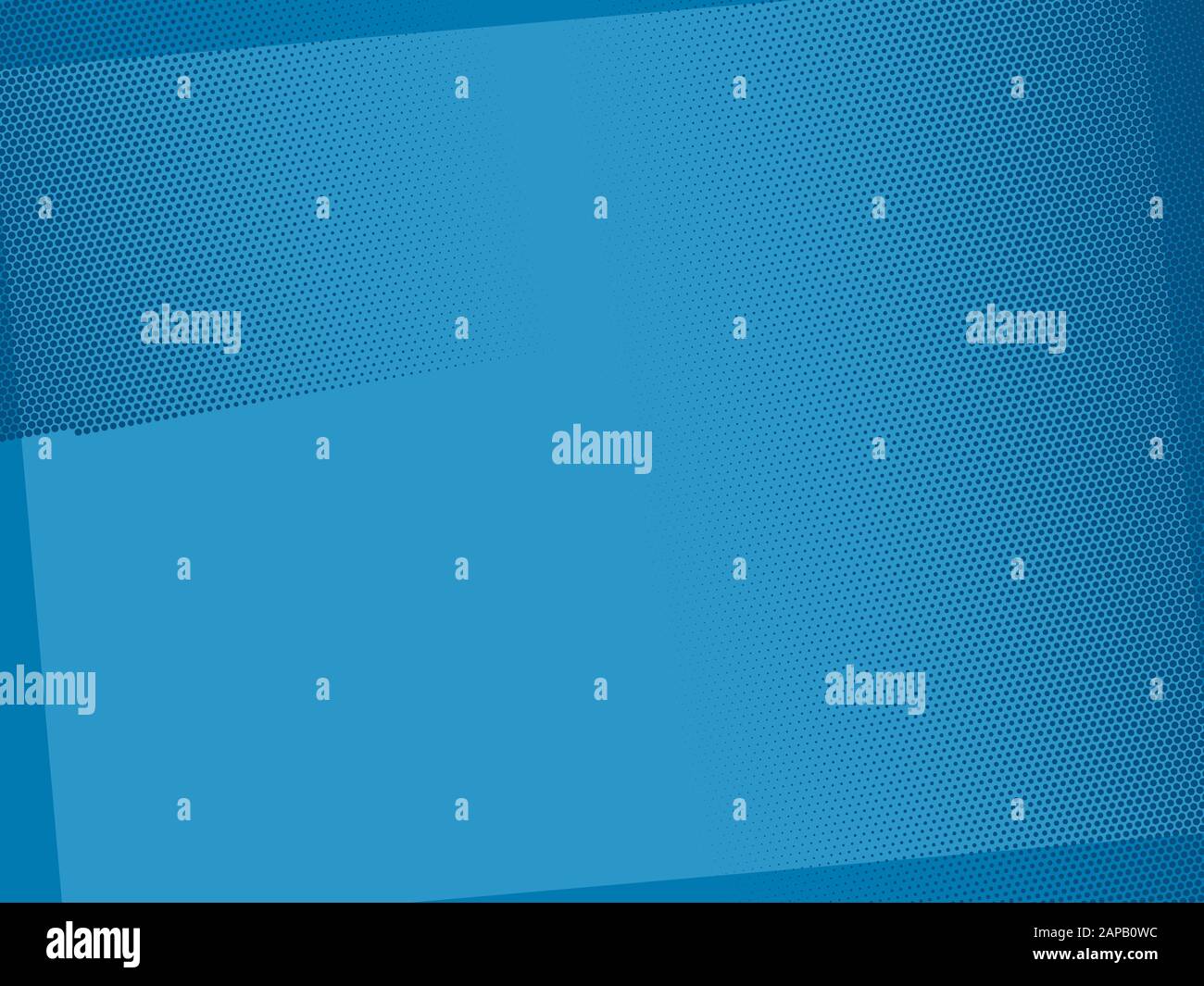 Pop art comic background halftone dots. Cartoon Vector Illustration on blue Stock Vector