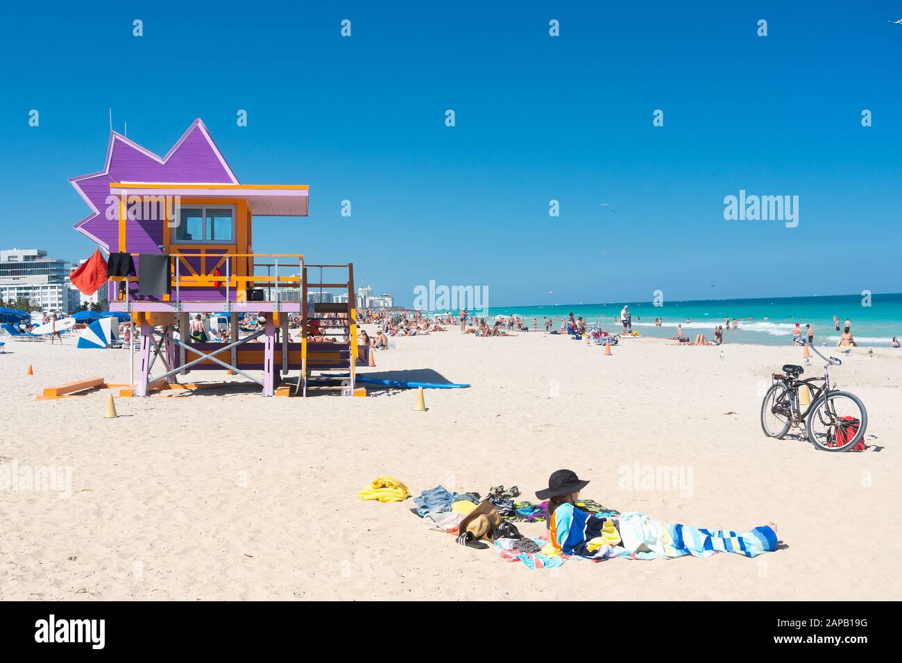 Miami Usa March 15 2018 People Near Of One Of The Famous And