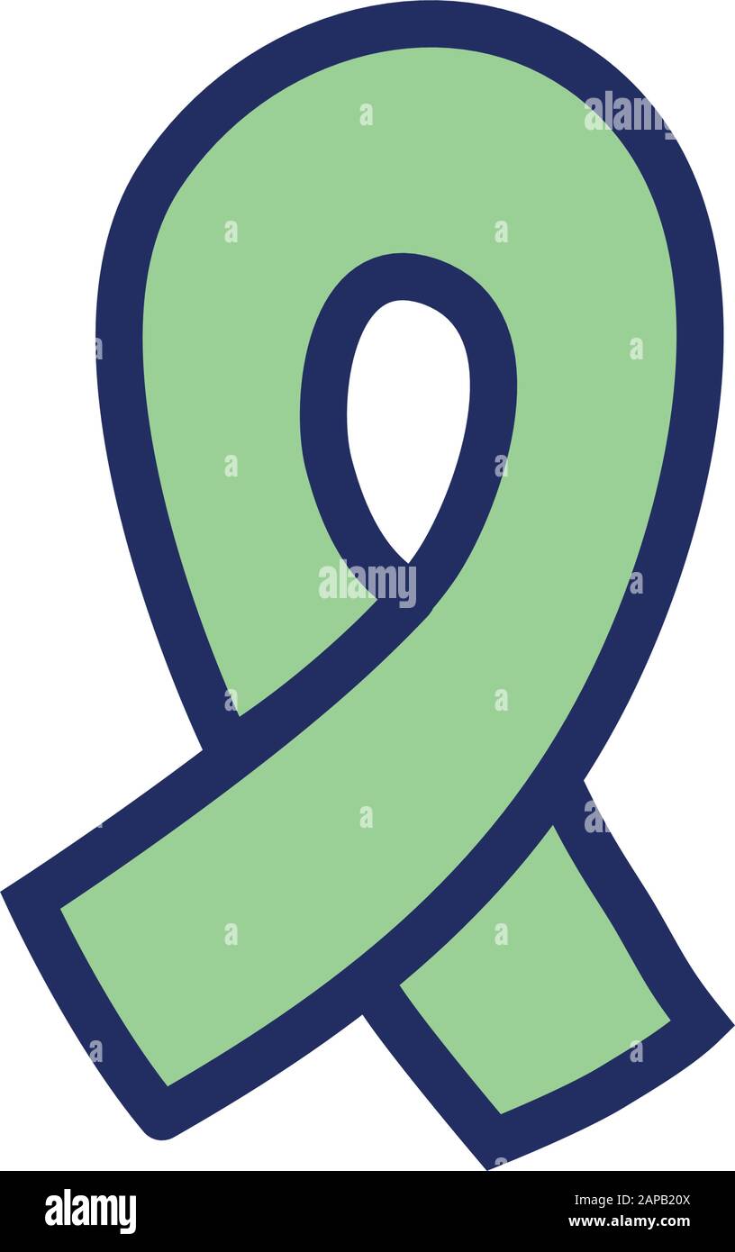 awareness campaign ribbon isolated icon Stock Vector Image & Art - Alamy