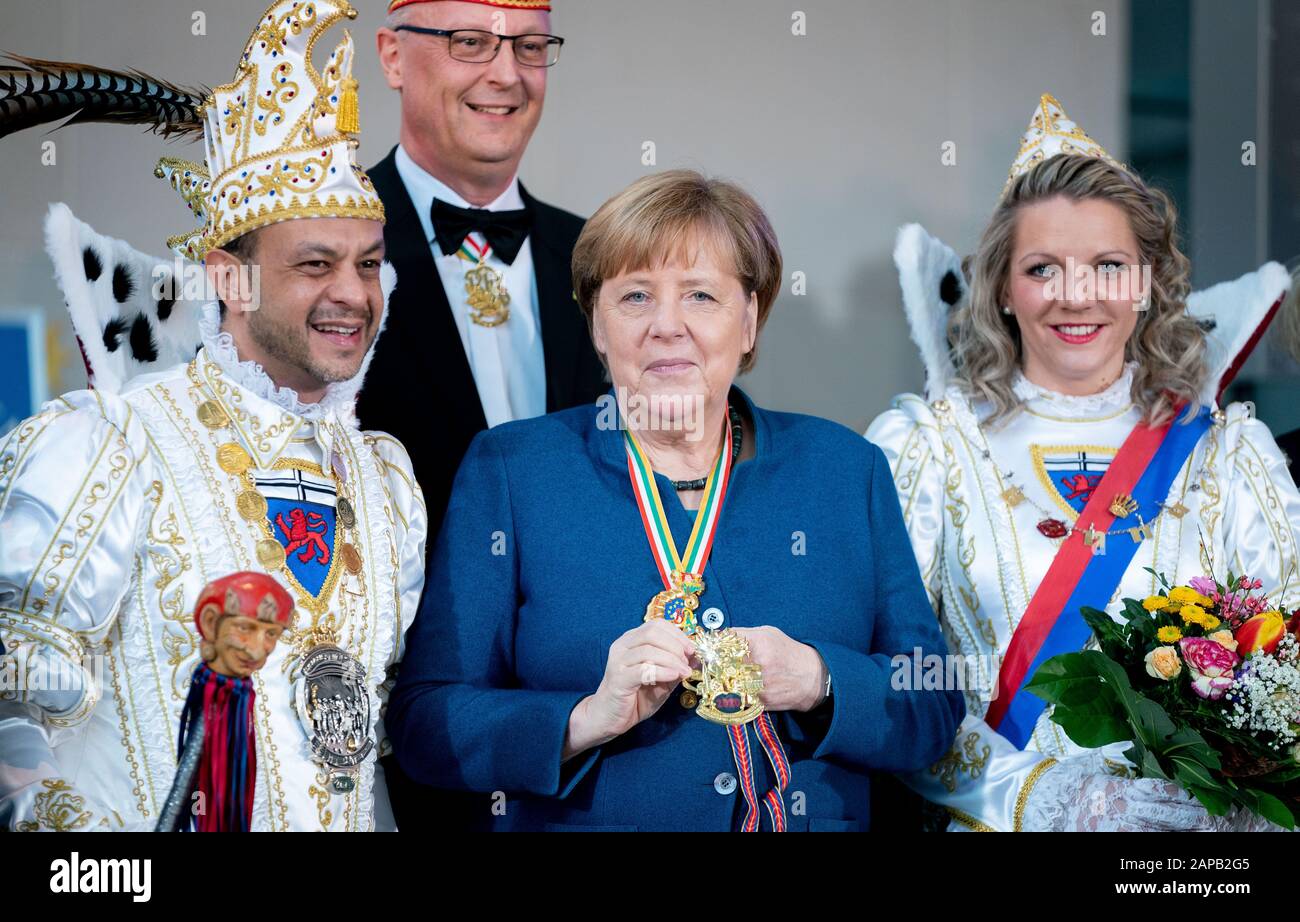 Berlin Germany 22nd Jan 2020 Federal Chancellor Angela Merkel