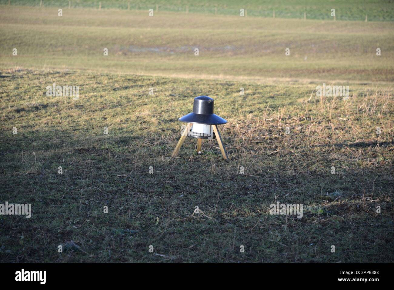 Game Bird Feeder Seen In A Field Close To The North Oxfordshire