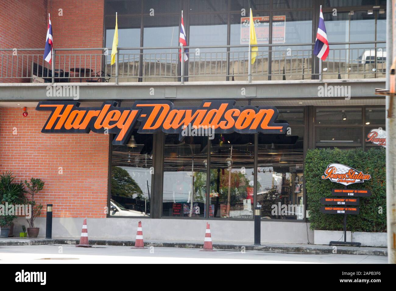 Harley Davidson shop Bangkok Thailand Stock Photo