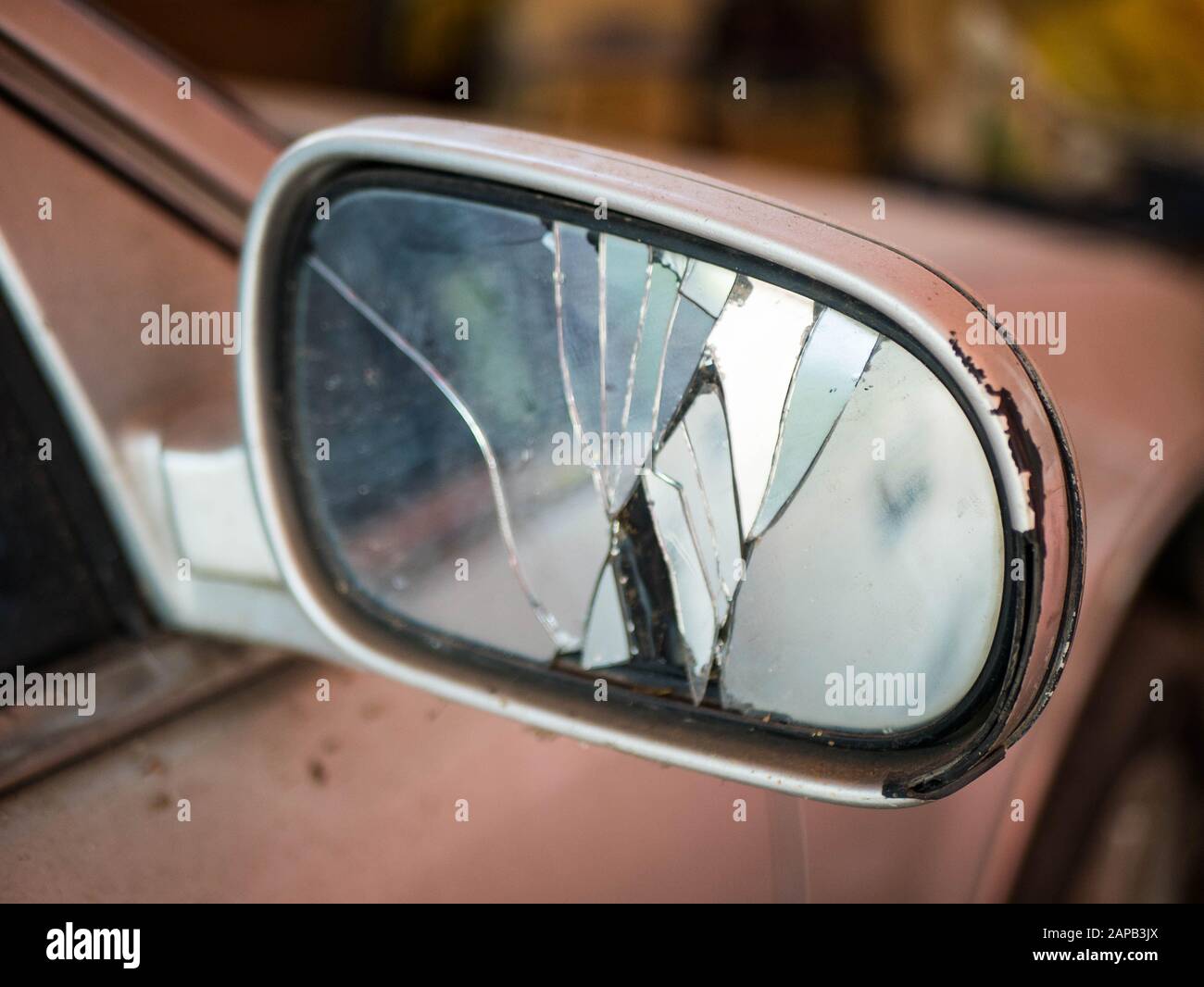 Broken door mirror hires stock photography and images Alamy