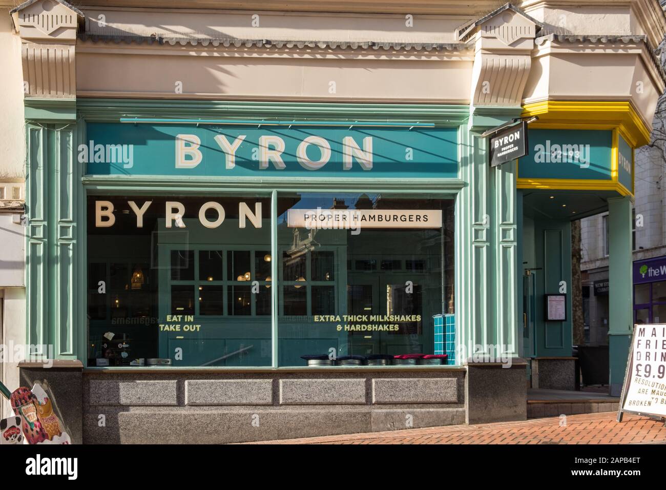 Byron burger restaurant in New Street, Birmingham, UK Stock Photo