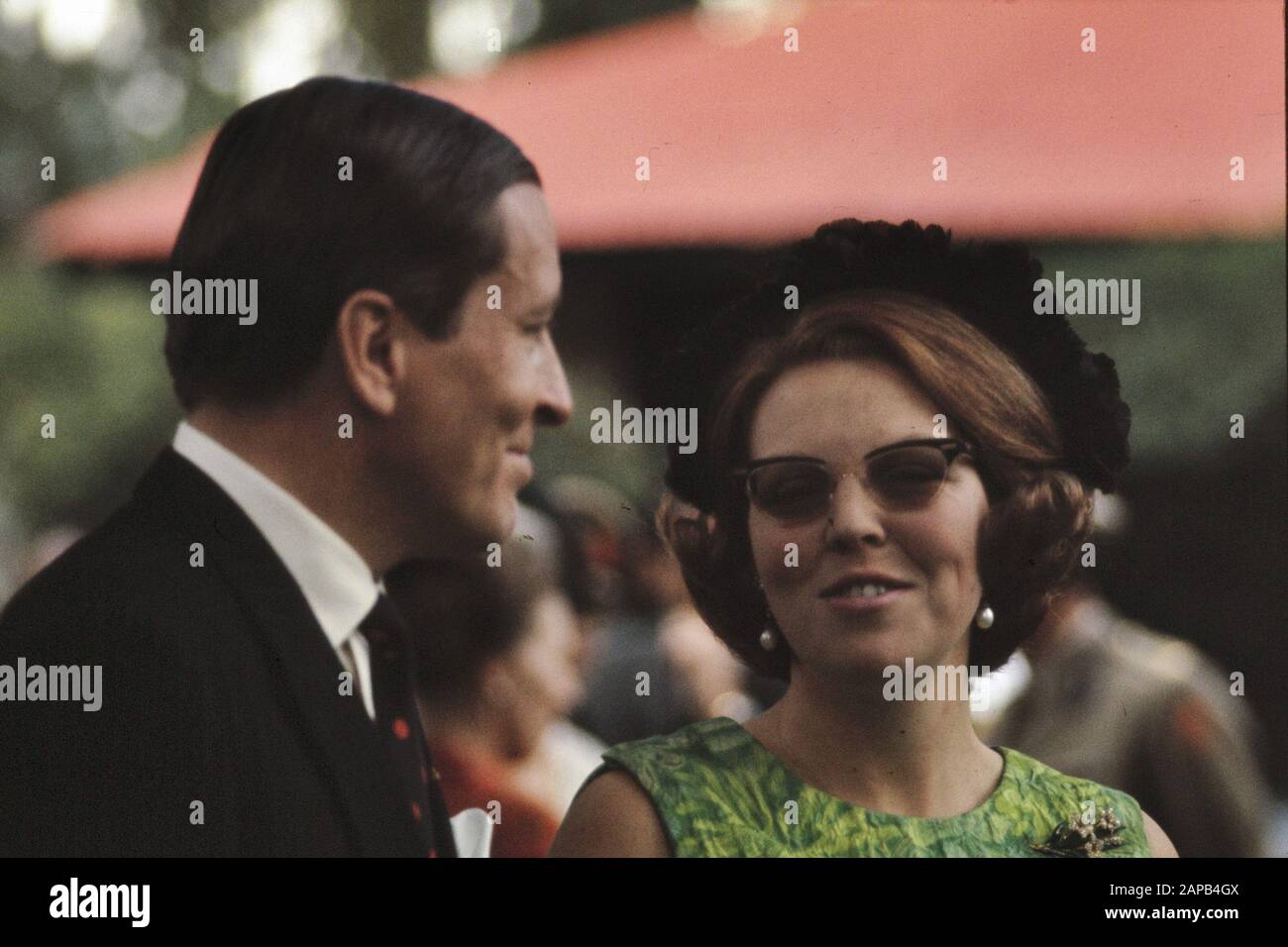 Princess Beatrix (Netherlands) and Prince Claus at the Dutch Embassy in Ethiopia, 31 Jan. 1969; Stock Photo