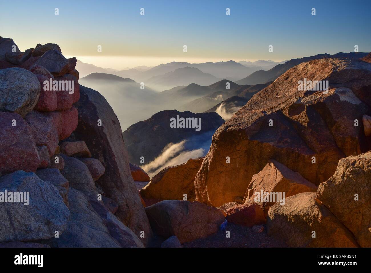 View From Mount Inari A great view from Mount Sinai, Egypt Stock Photo - Alamy