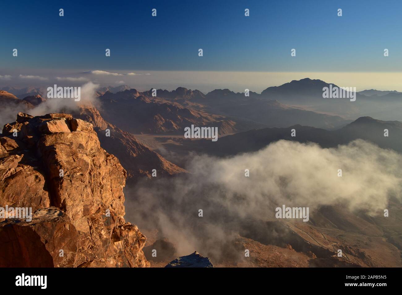 View From Mount Inari A great view from Mount Sinai, Egypt Stock Photo - Alamy