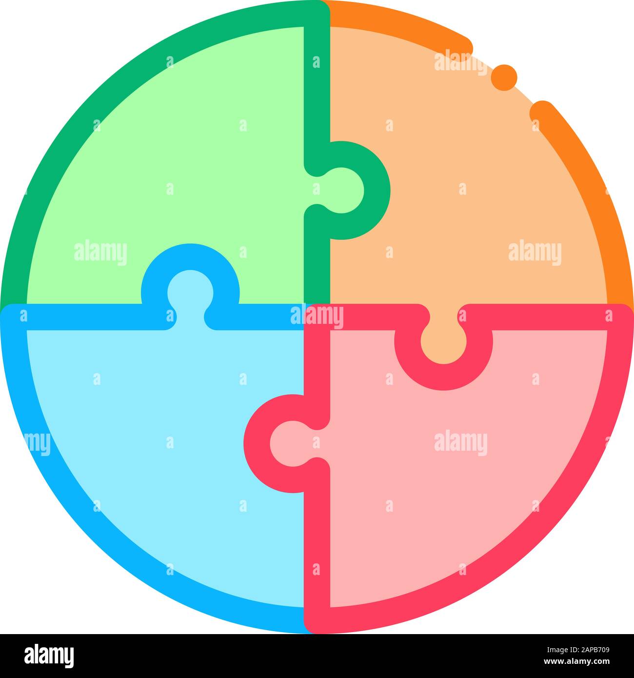 Swot Puzzle Icon Vector Outline Illustration Stock Vector Image & Art ...