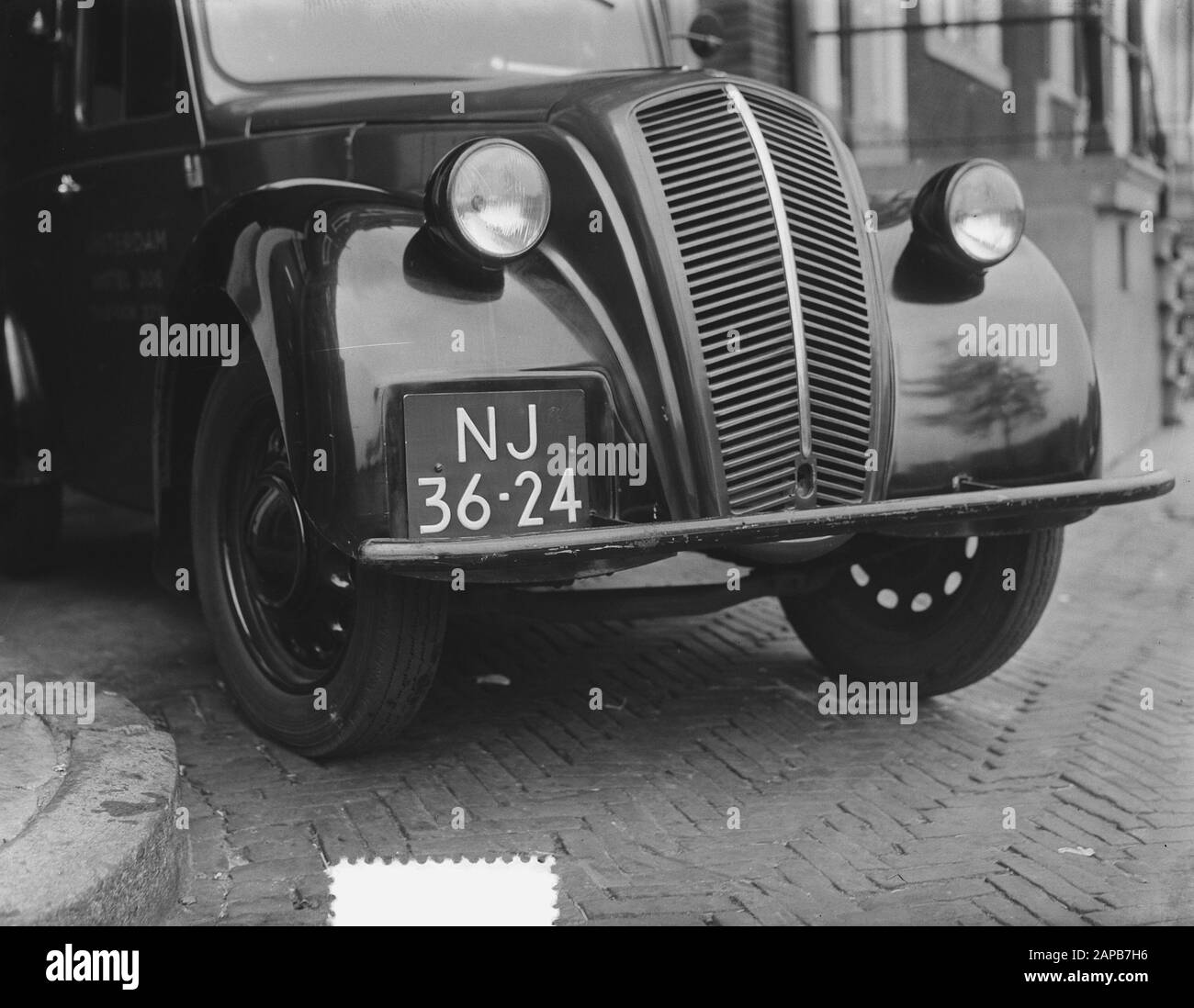 Car numberplates, new numbering system Date: October 15, 1953 Stock Photo