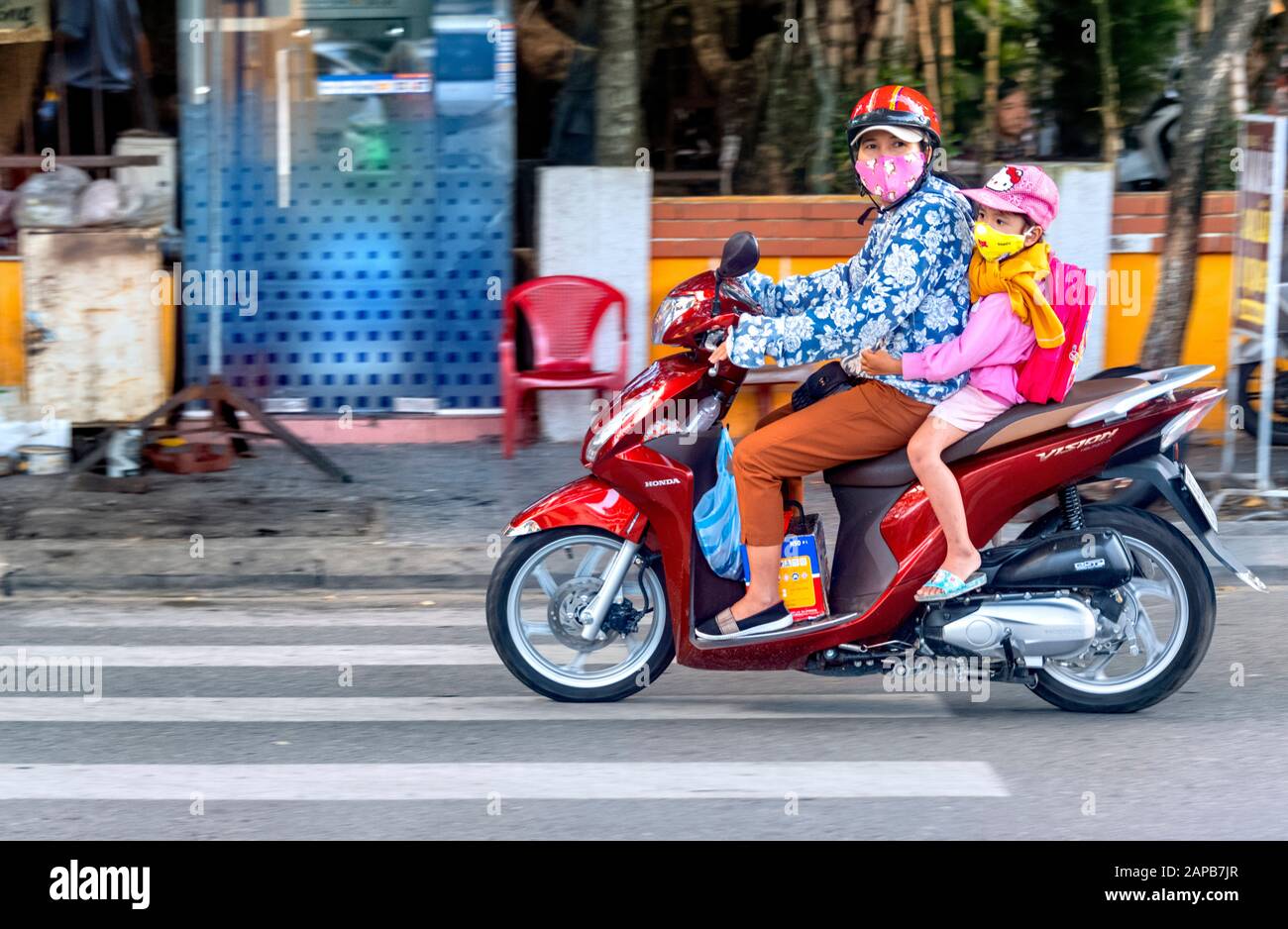 Vietnamese Motorcycle Rider Vietnam red motorbike hi-res stock photography and images - Alamy