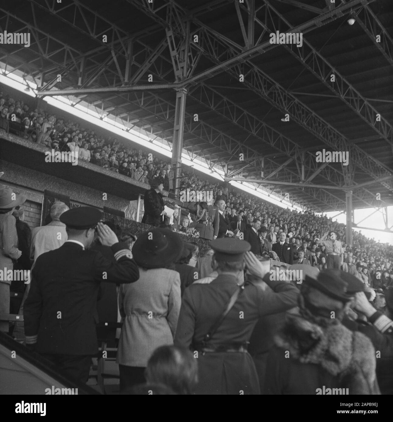 Liberation festival Stadium Date: May 3, 1946 Keywords: Stadion, liberdingsfeest Stock Photo