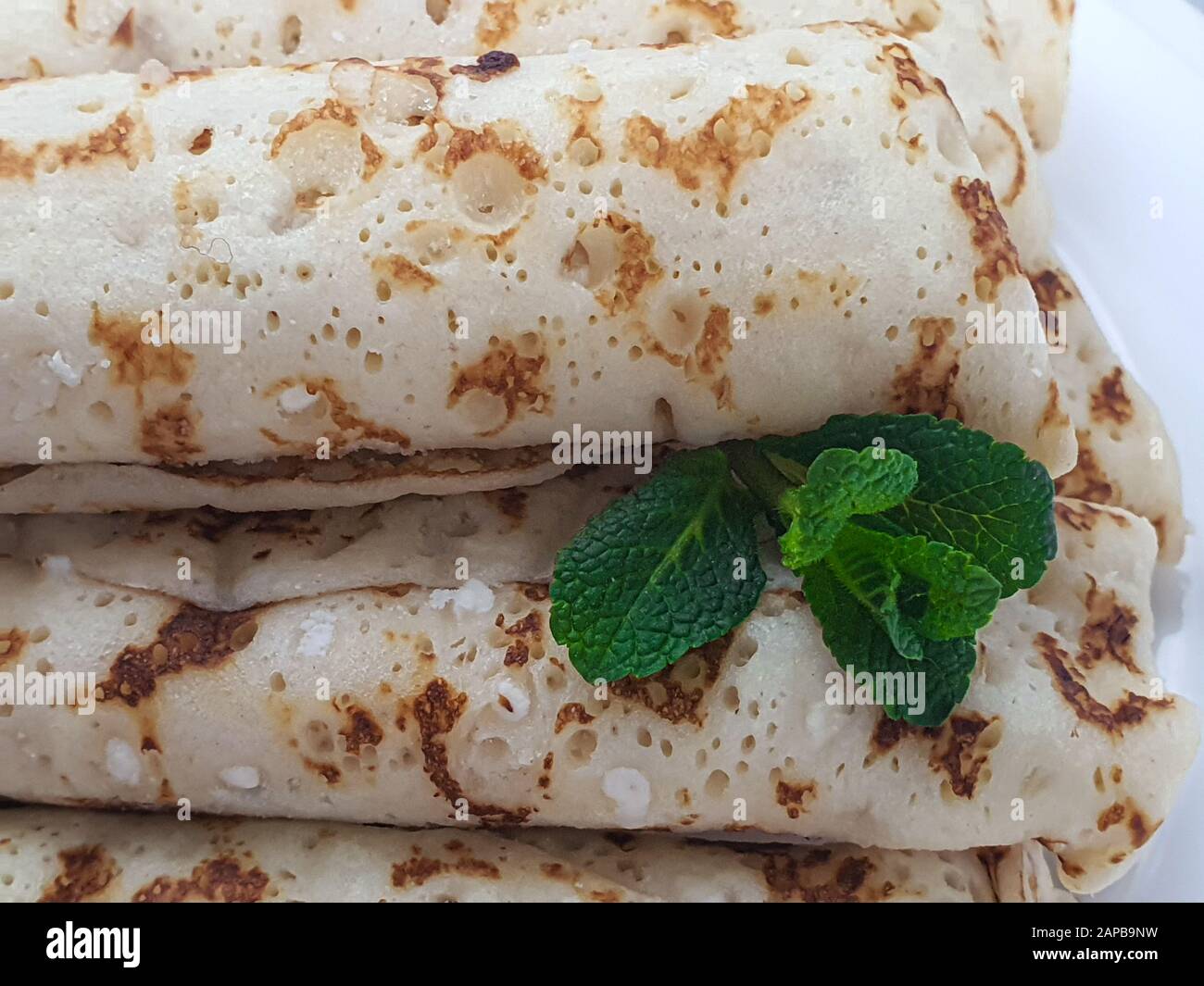 Pancakes With Homemade Cottage Cheese Sour Milk Fermented Product