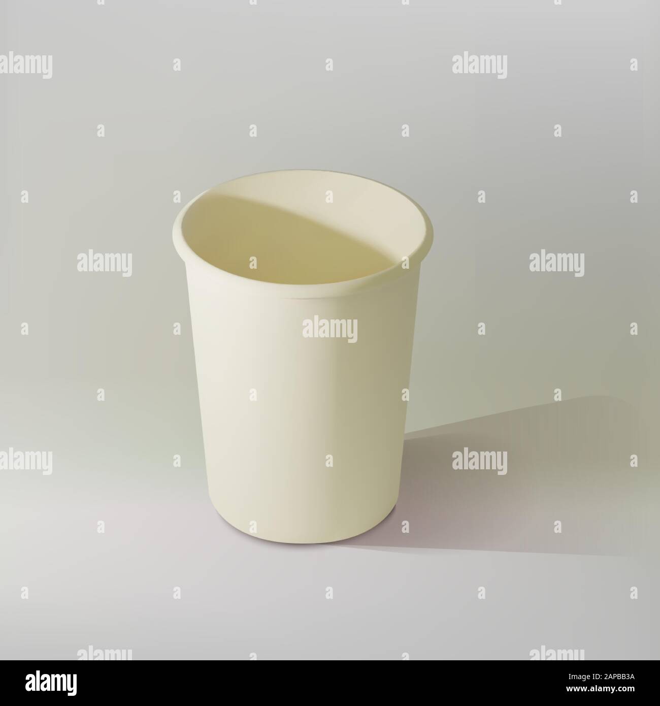 Download Paper Realistic Tea Cup Mockup Isometric Coffee Mugs Disposable Glass For Drinks Template For Products Web Banners And Leaflets Vector Stock Vector Image Art Alamy PSD Mockup Templates