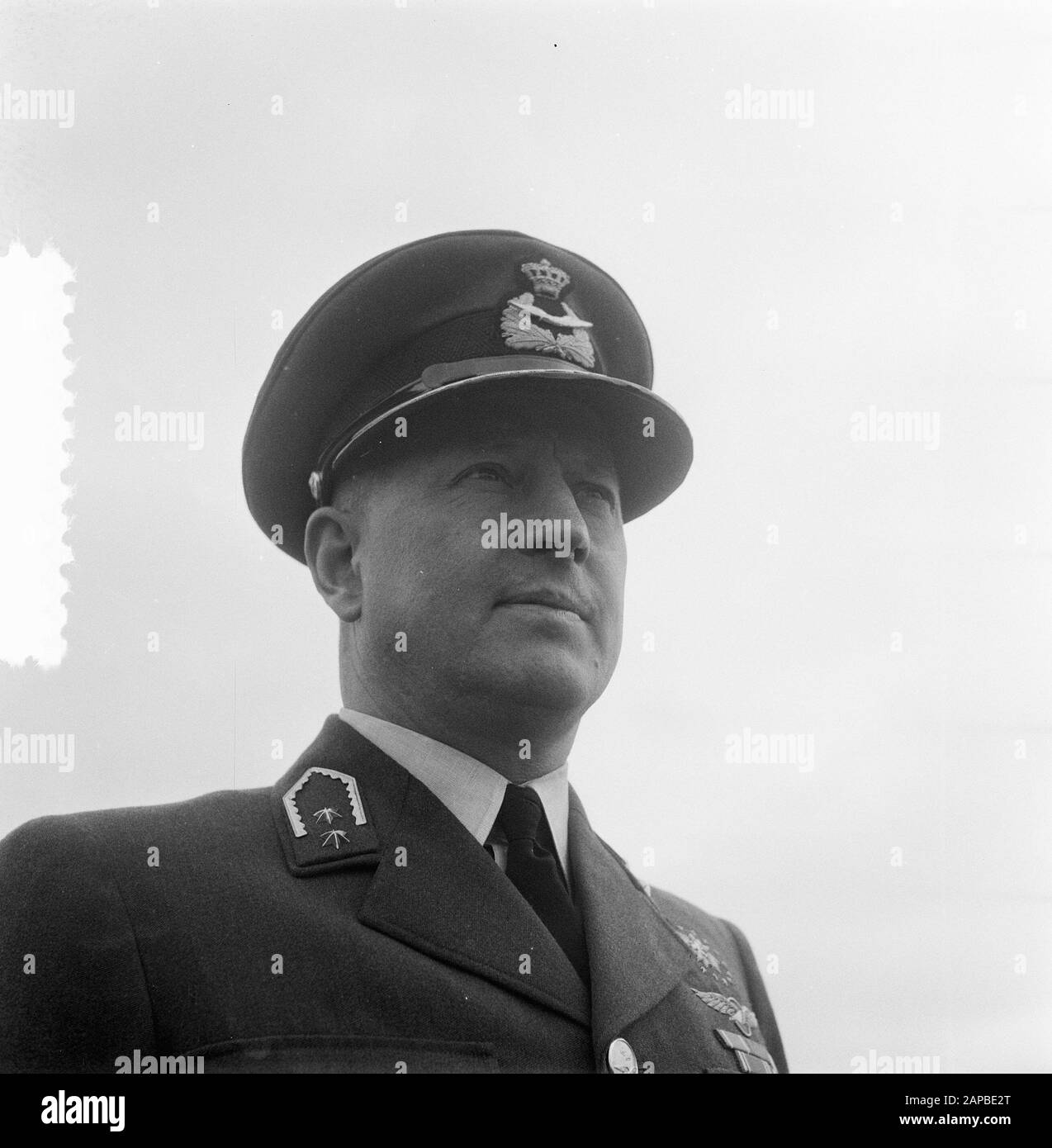 Commander aviator J. H. van Giessen, General Major aviator Date: October 1, 1953 Keywords: generals, air force, portraits Personal name: Giessen, J.H. van Stock Photo