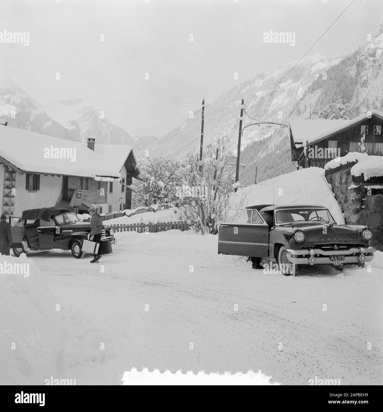 Visit Royal Grindelwald family, autorecording Date 27 December 1953