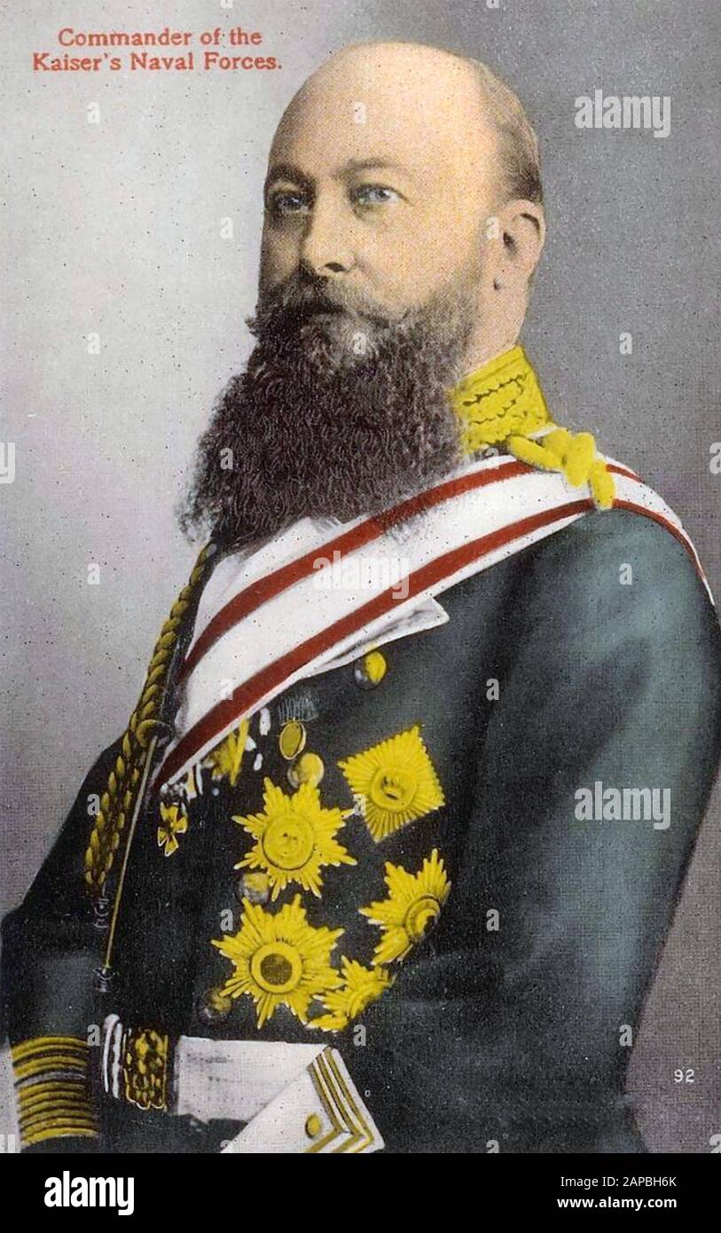 ALFRED von TIRPITZ (1849-1930) German Grand Admiral Stock Photo
