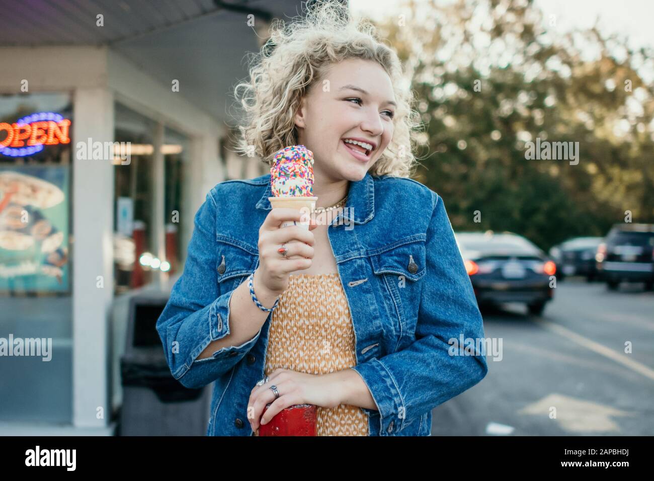 Vintage dairy queen sign hi-res stock photography and images - Alamy