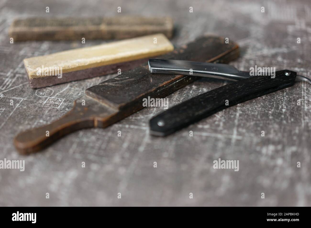 razor and accessories for traditional shaving Stock Photo Alamy