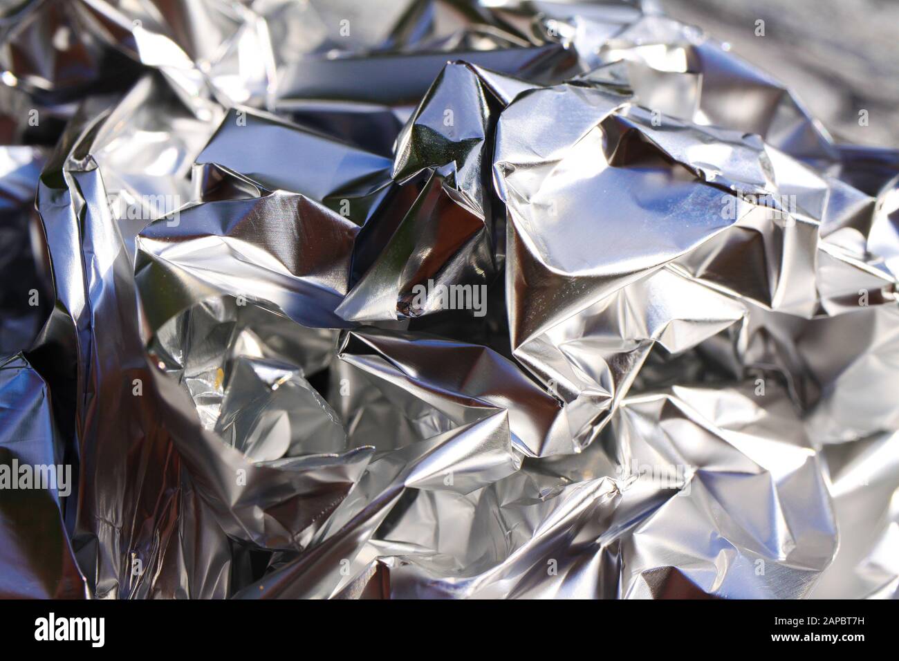 Full Frame Take Of A Sheet Of Crumpled Silver Aluminum Foil Stock Photo -  Download Image Now - iStock