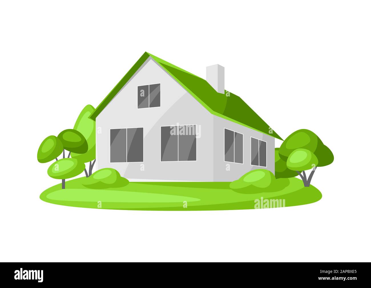 Green house concept illustration Stock Vector Image & Art - Alamy