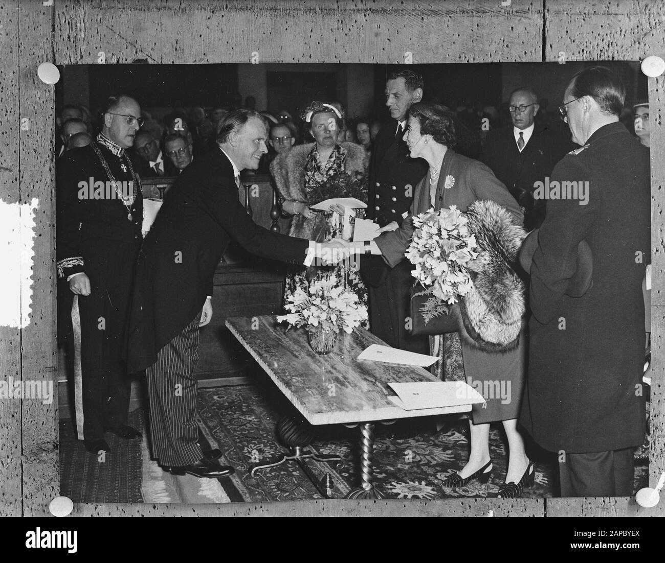 Royal family religious ceremonies Black and White Stock Photos Images