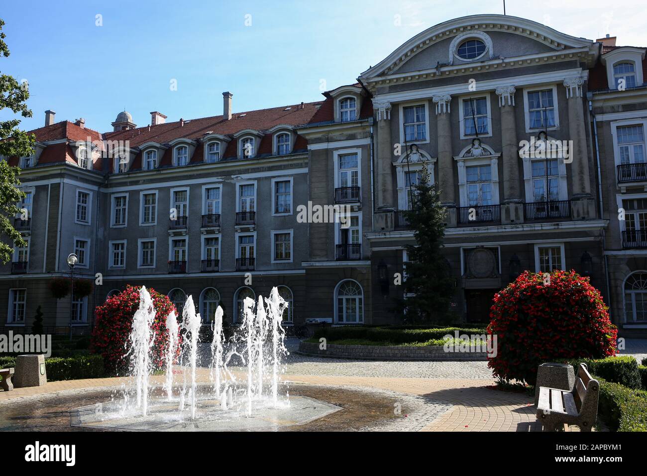 Szczawno-Zdroj, a spa town in the Lower Silesian Voivodeship, Walbrzych ...