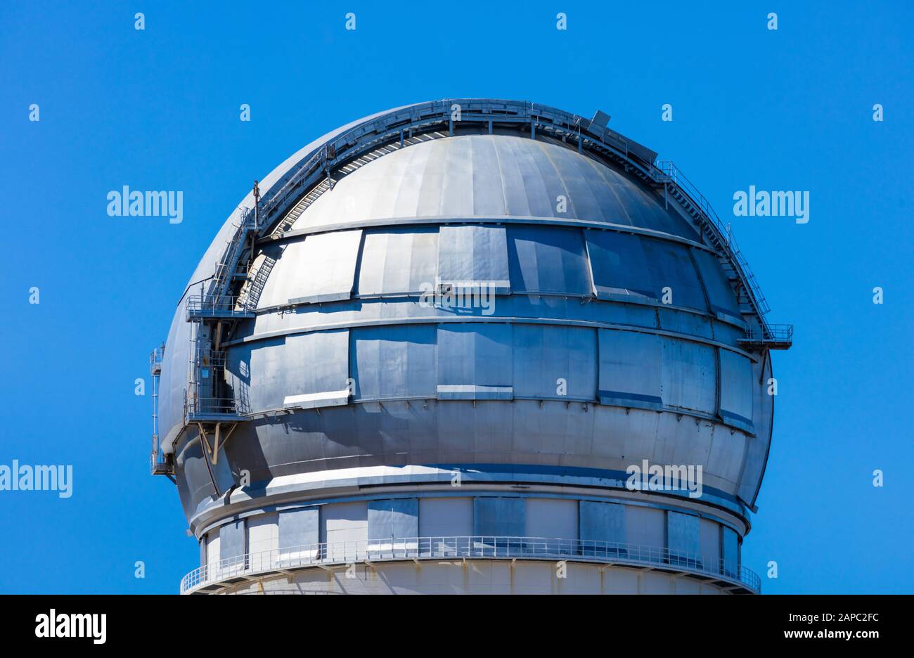 The Observatorio Astrofisico del Roque de los Muchachos, El Paso and Garafia municipalities, La Palma island, Canary Islands, Spain, Europe, Unesco Bi Stock Photo