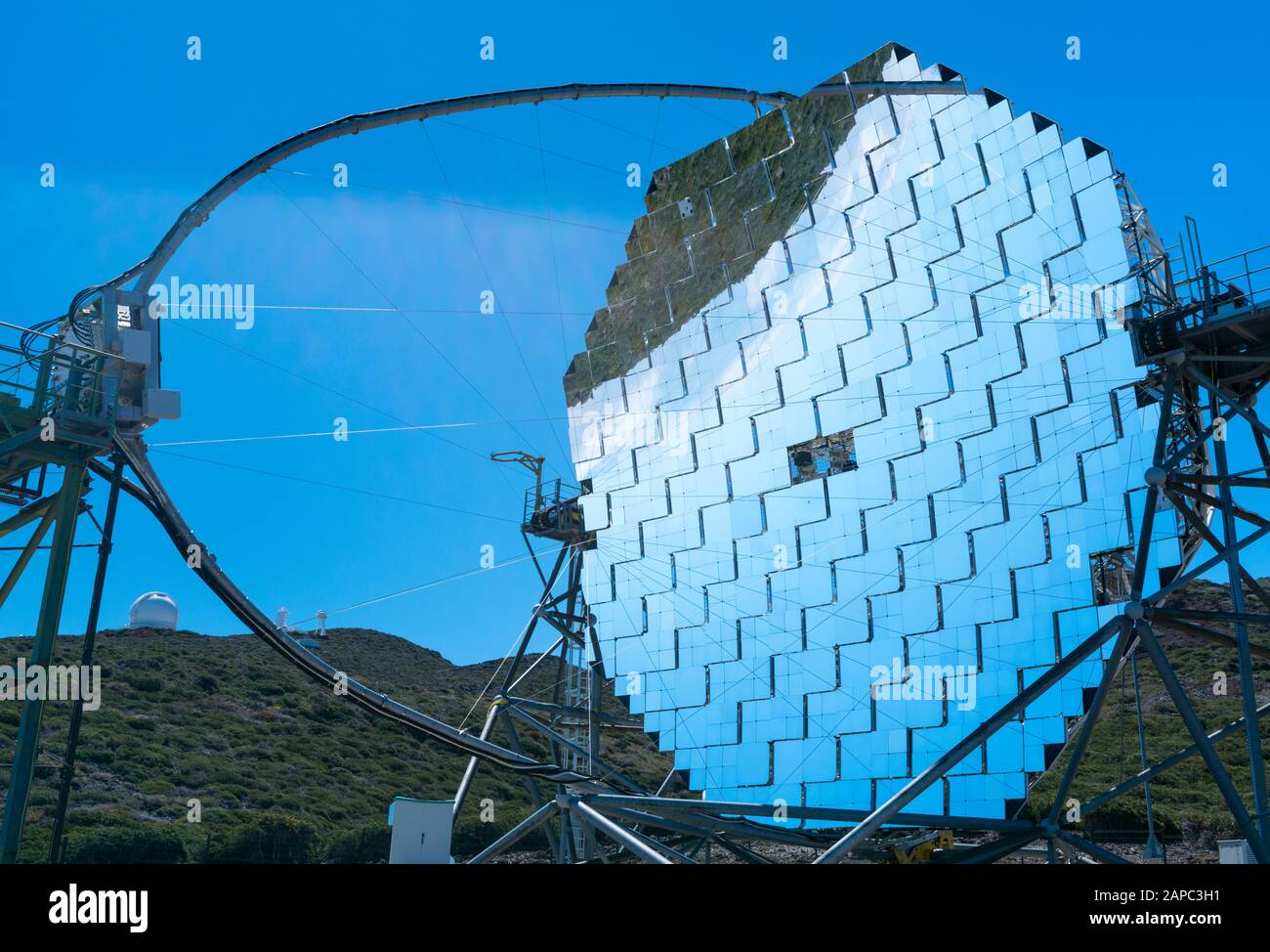 The Observatorio Astrofisico del Roque de los Muchachos, El Paso and Garafia municipalities, La Palma island, Canary Islands, Spain, Europe, Unesco Bi Stock Photo