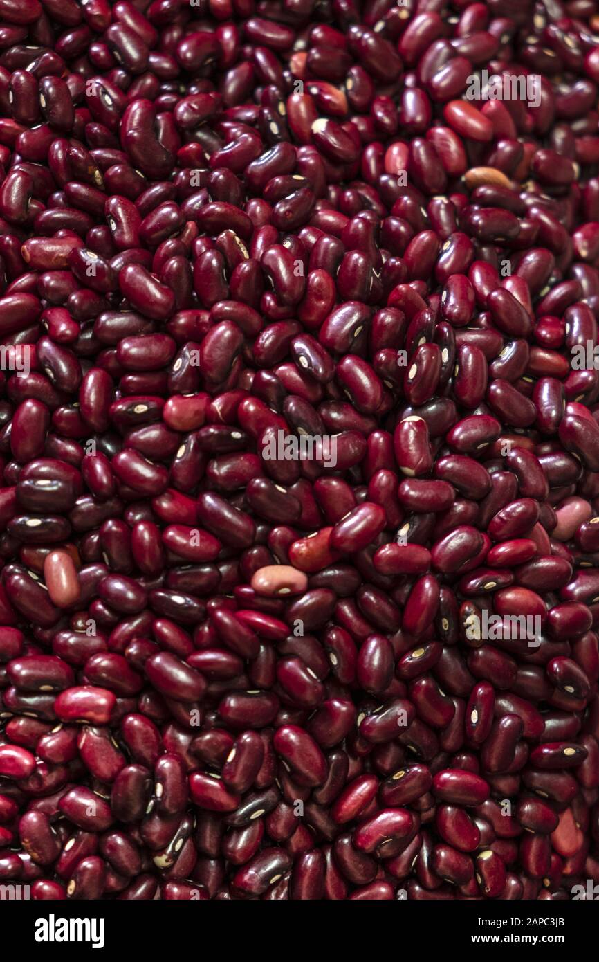 Raw red beans or kidney beans for sale in a market Stock Photo