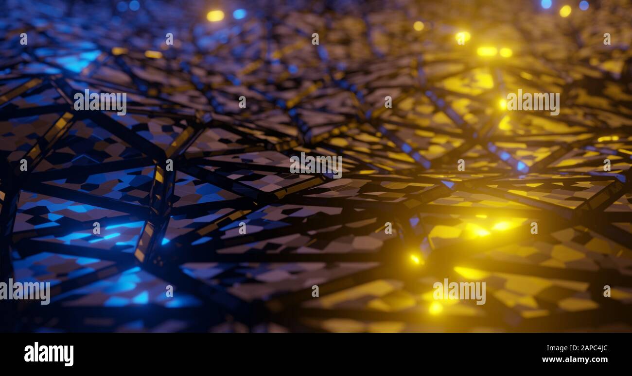 abstract Poly background., 3D rendering. Stock Photo