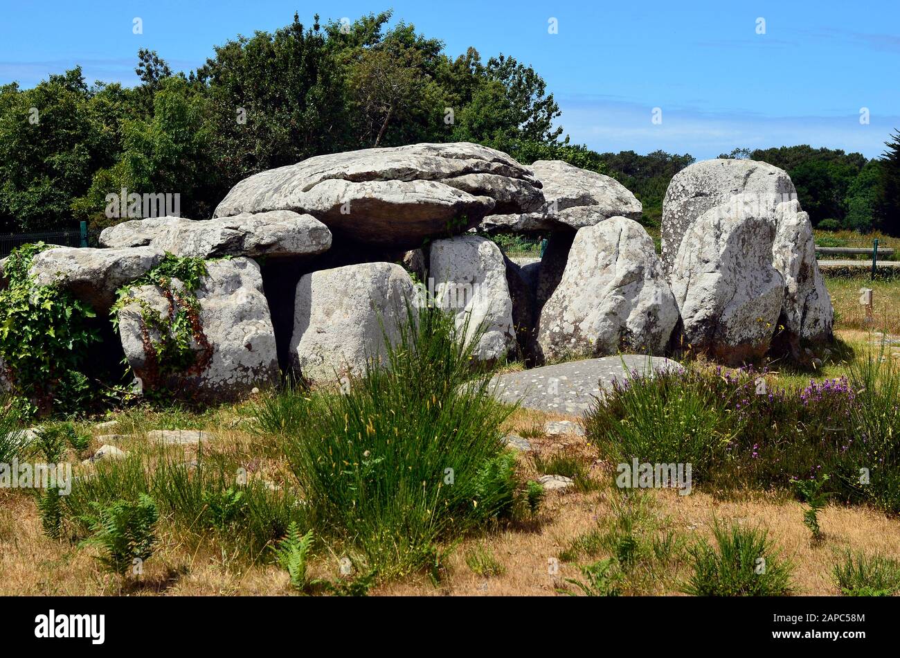 Megalithic site of Mane Croch near Erdeven, Western Brittany, France Stock  Photo - Alamy