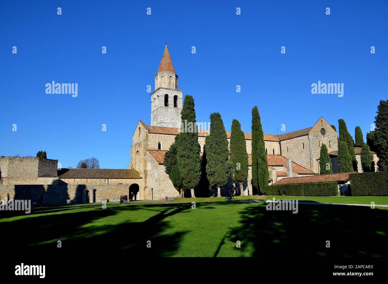 Historische Stadt Aquileia in Italien: die Basilika Santa Maria Assunta Stock Photo