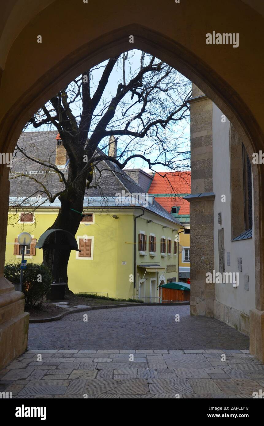 In der Altstadt, von Villach, Kärnten, Österreich Stock Photo