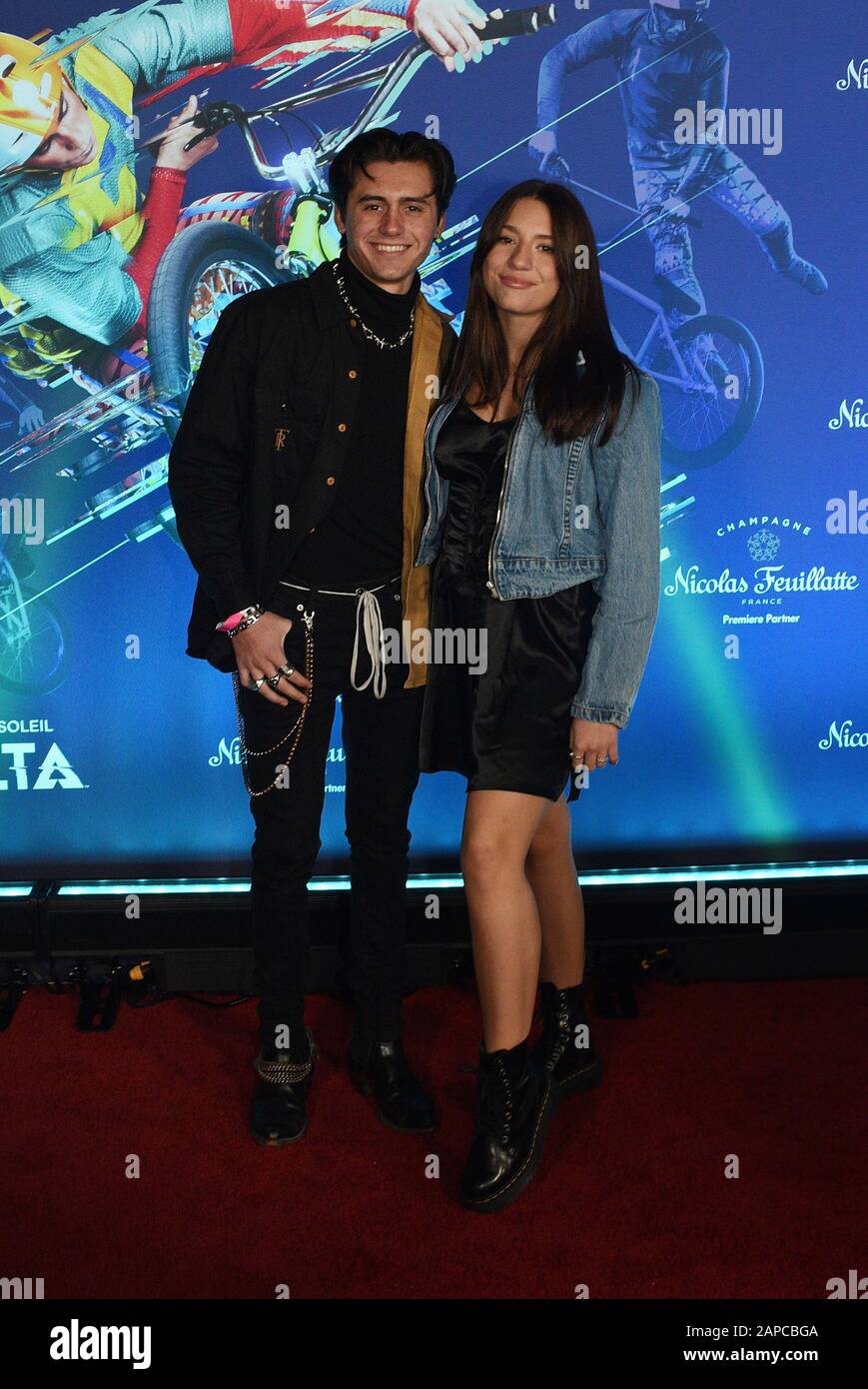 LOS ANGELES, CALIFORNIA - JANUARY 21: Isaak Presley and Mackenzie