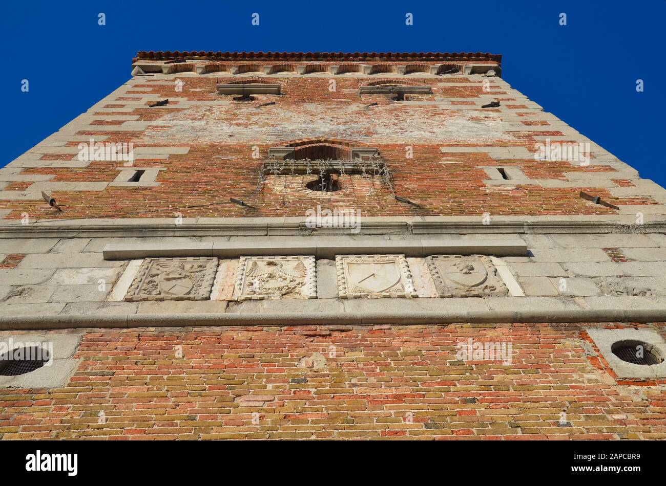 Udine in Friuli, Italy: mittelalterliches Stadttor Stock Photo