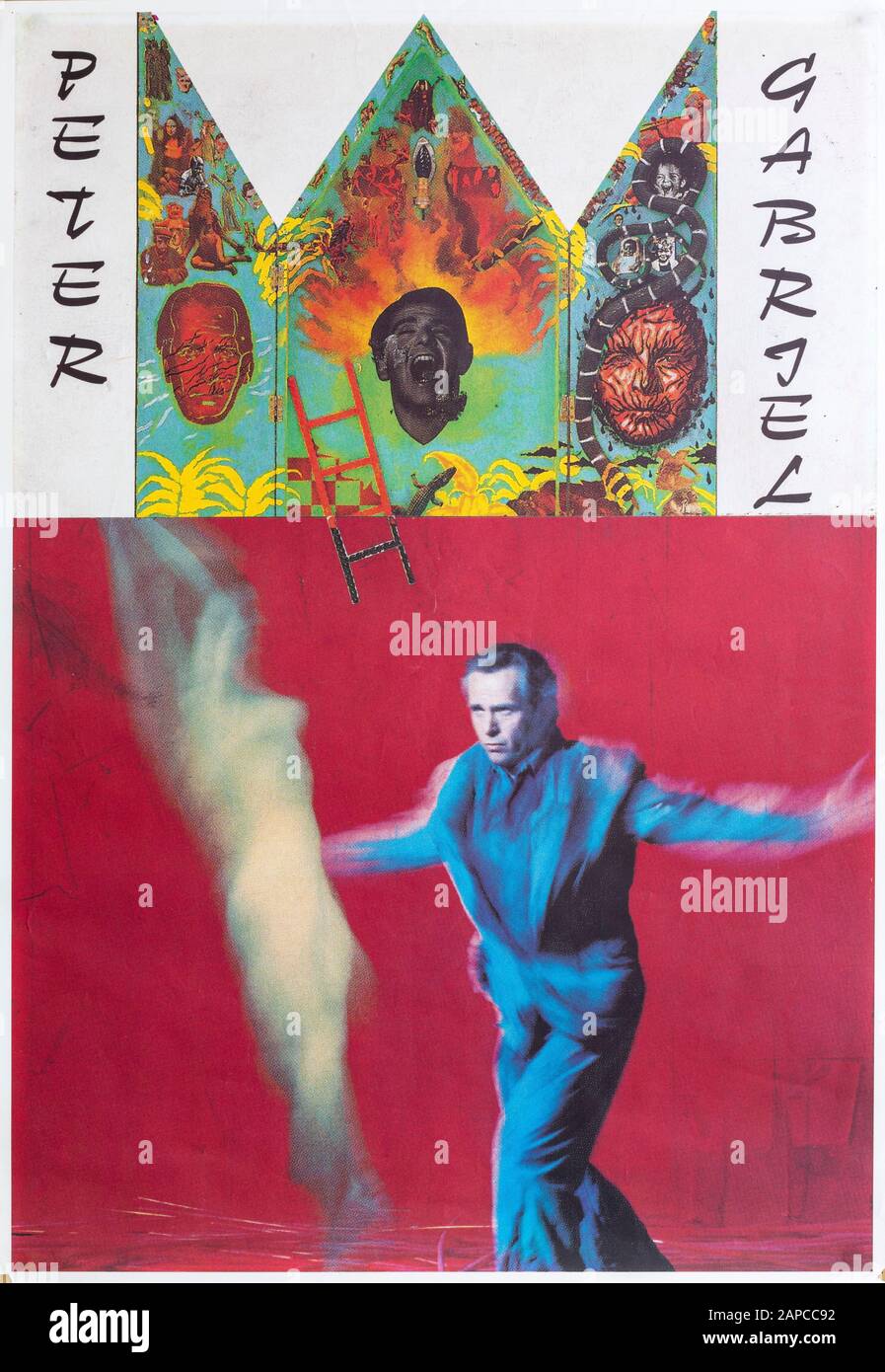 Peter Gabriel US promo album poster Stock Photo Alamy