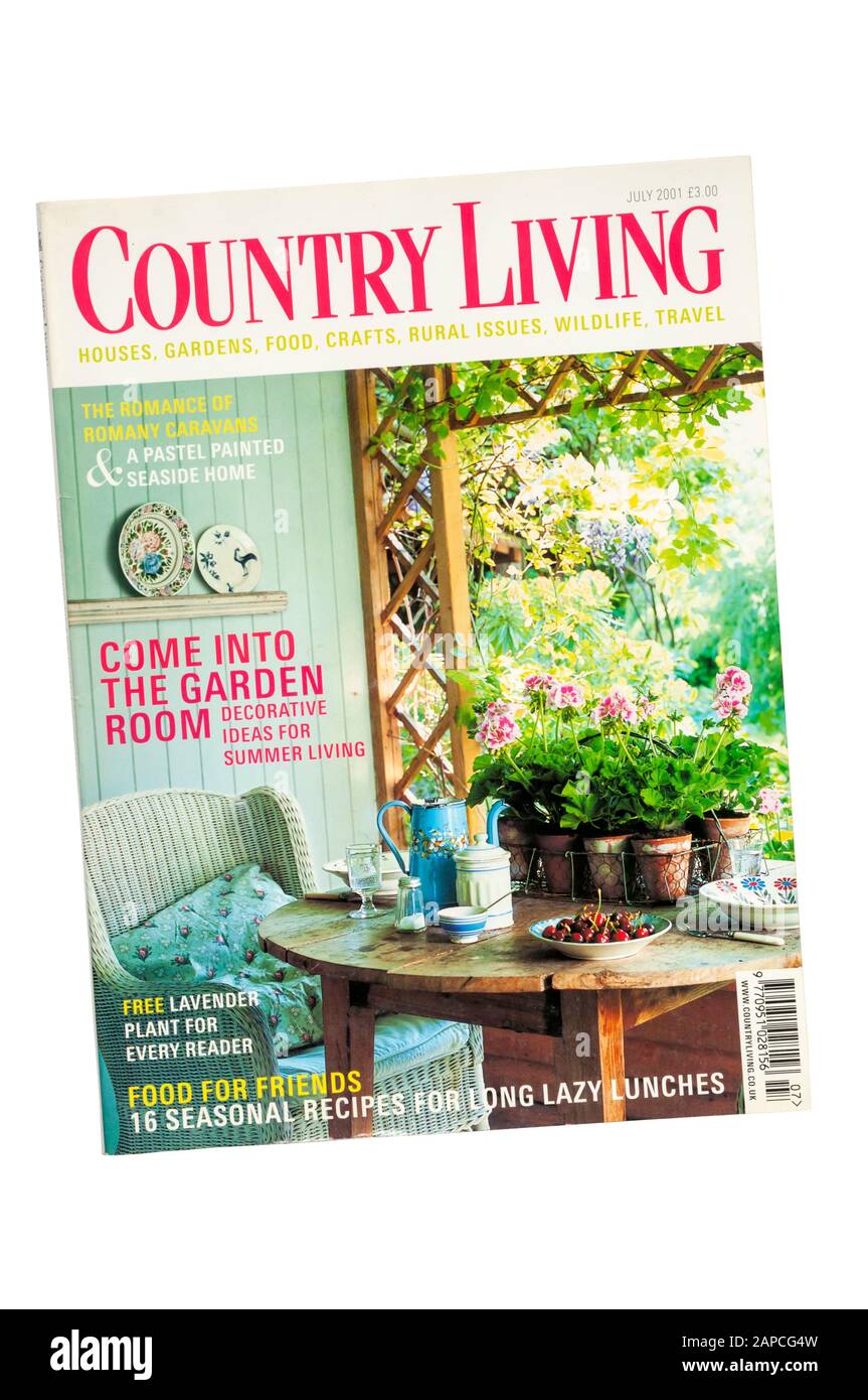 A copy of Country Living magazine. Stock Photo