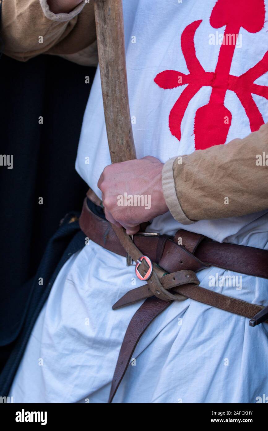 Medieval costume characters in Medieval fair event Stock Photo - Alamy
