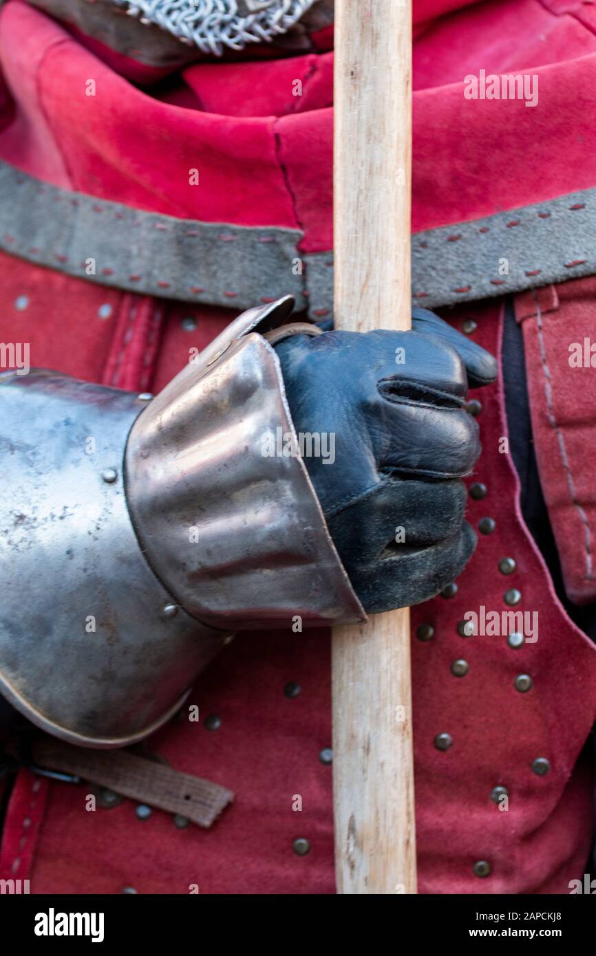 Medieval costume characters in Medieval fair event Stock Photo - Alamy
