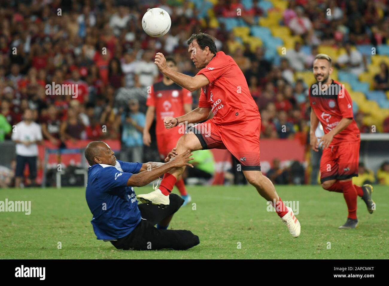 Rio de Janeiro, Brazil, December 28, 2019. Former soccer player Dejan Petković, during the celebratory game of the Stars at the Maracanã stadium. Stock Photo