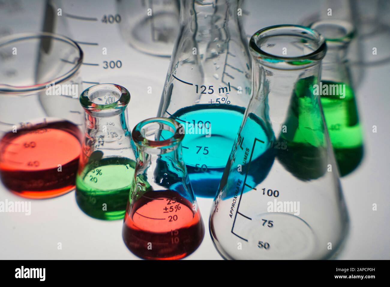 Montreal,Quebec,Canada,January 22,2020.Collection of laboratory testtubes and beakers. Montreal