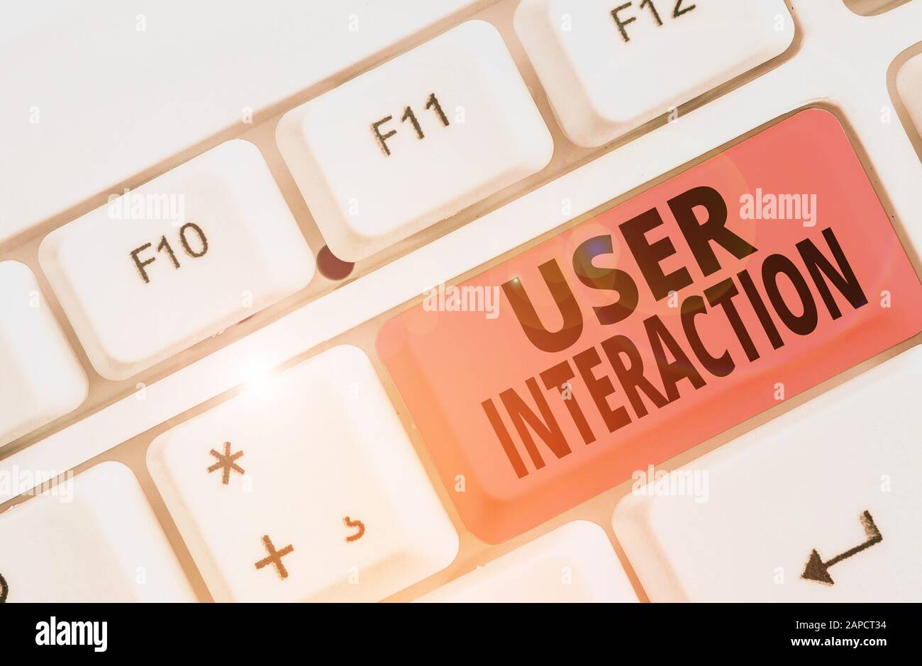 Presentation slide showing hand reaching hi-res stock photography and ...