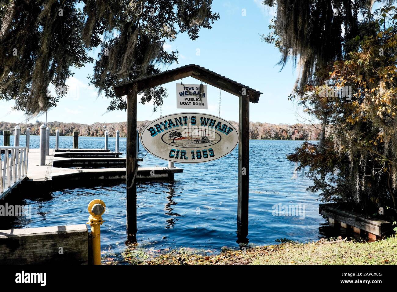 Bryant’s Wharf, Welaka, Florida Stock Photo Alamy