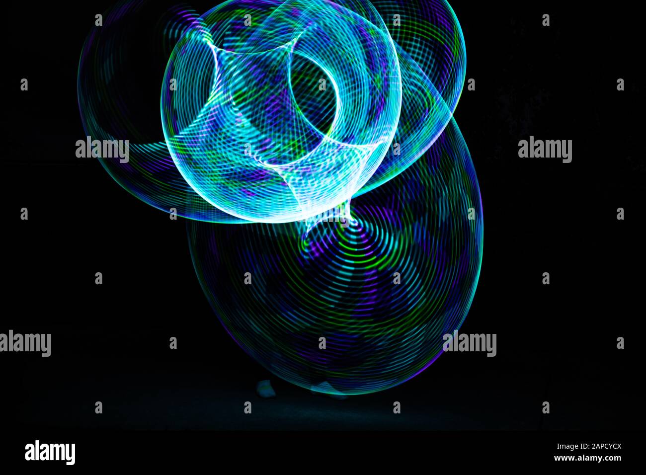 Light painting abstract photography Stock Photo