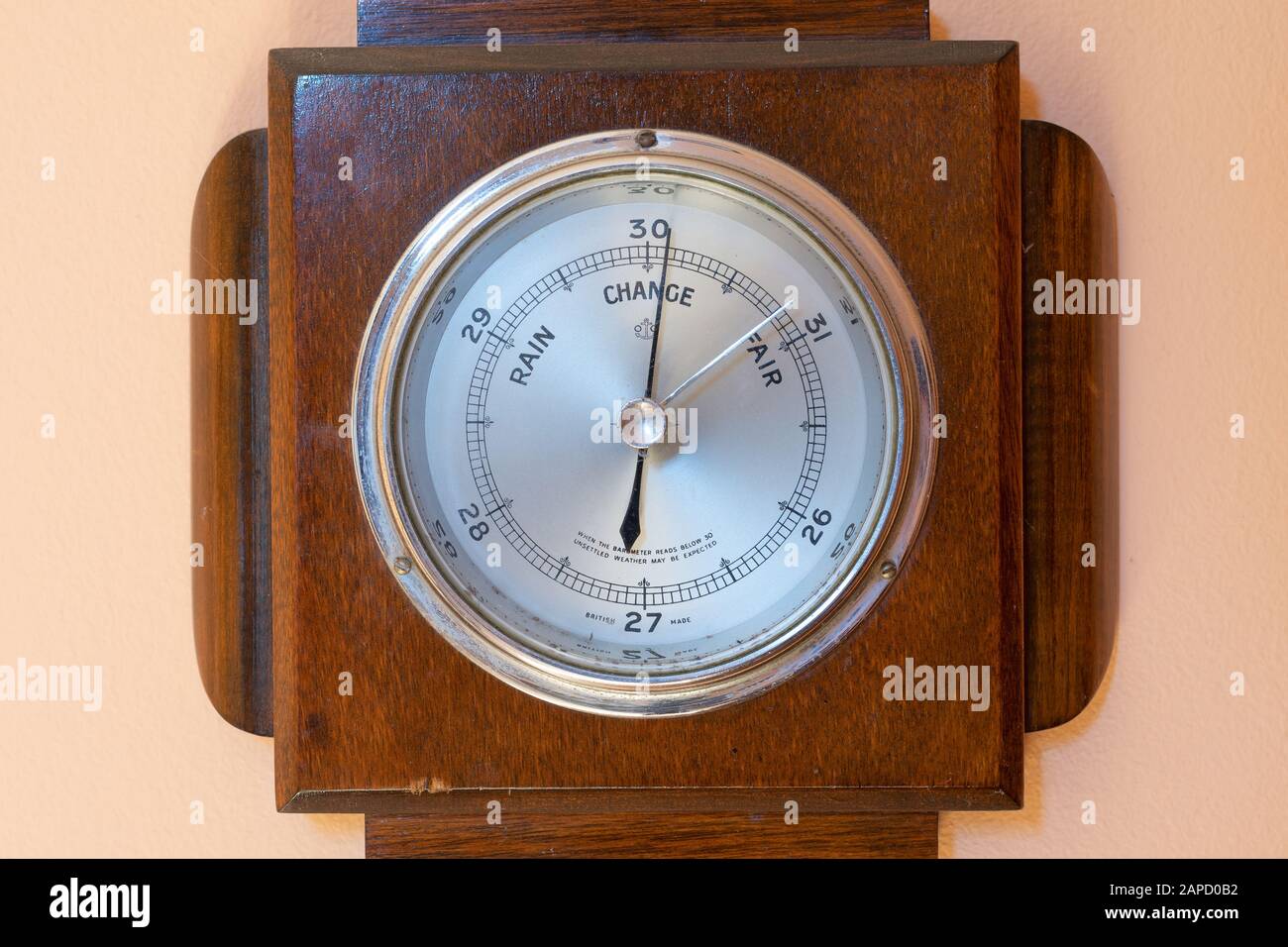 Vintage Barometer with Thermometer and Hygrometer, Shown Against a  Weathered Wood Background. Editorial Image - Image of humid, antique:  84709620