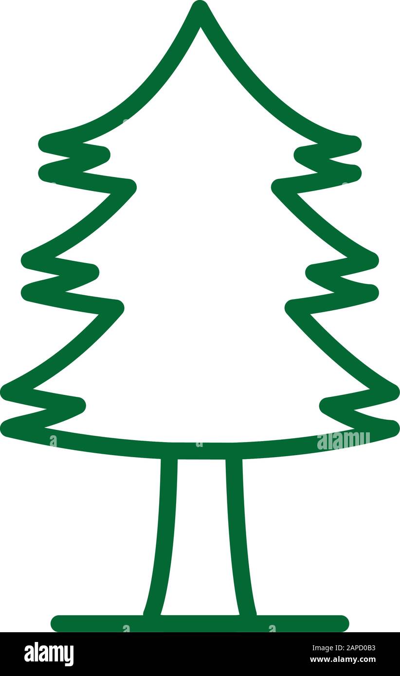 Isolated pine tree vector design Stock Vector Image & Art - Alamy