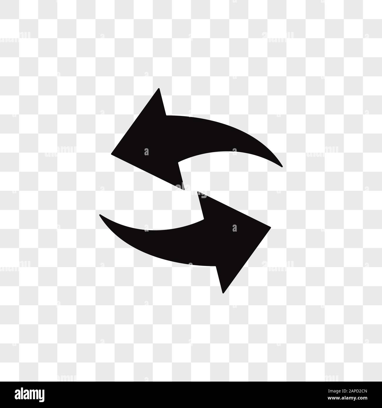 Refresh vector icon in modern design style for web site and mobile app Stock Vector
