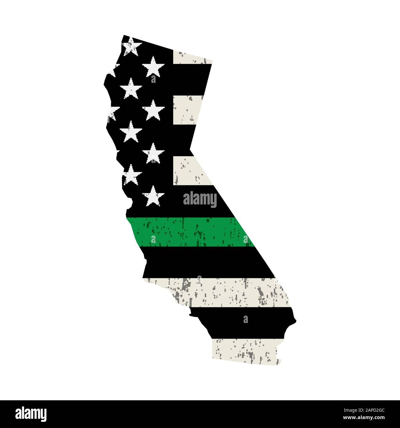 An American Flag In The Shape Of The State Of California Military Support Illustration Vector Eps 10 Available Stock Vector Image Art Alamy