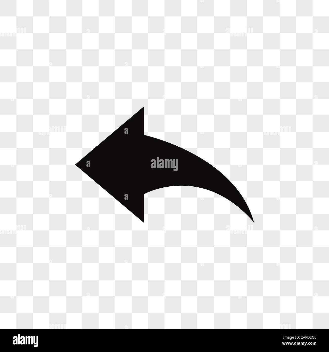Reply arrow vector icon in modern design style for web site and mobile app Stock Vector