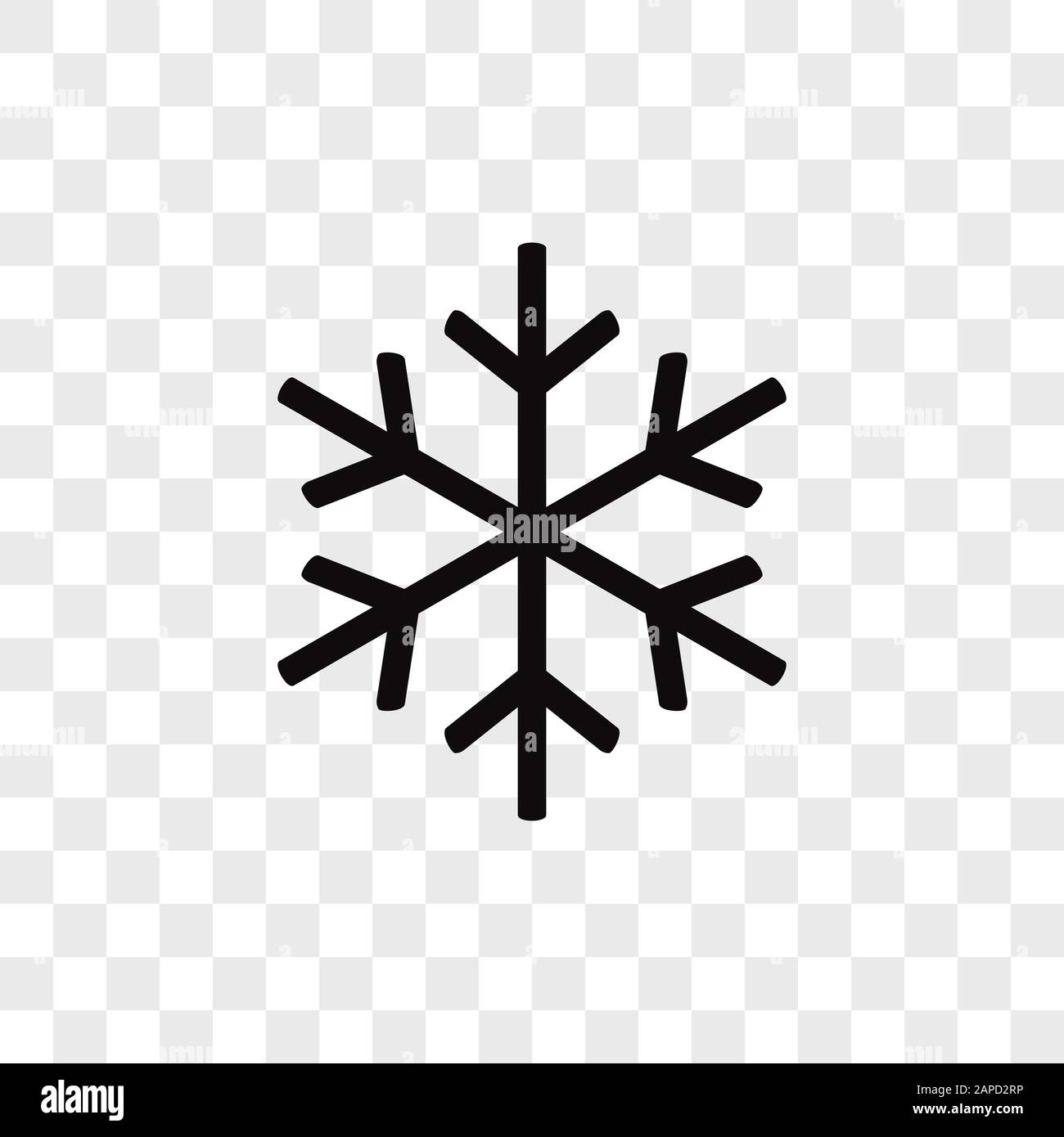 Snowflake vector icon in modern design style for web site and mobile app Stock Vector